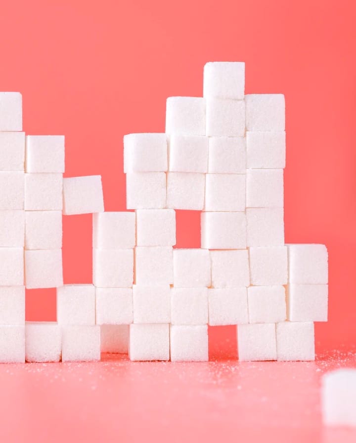 Image of stacked sugar cubes